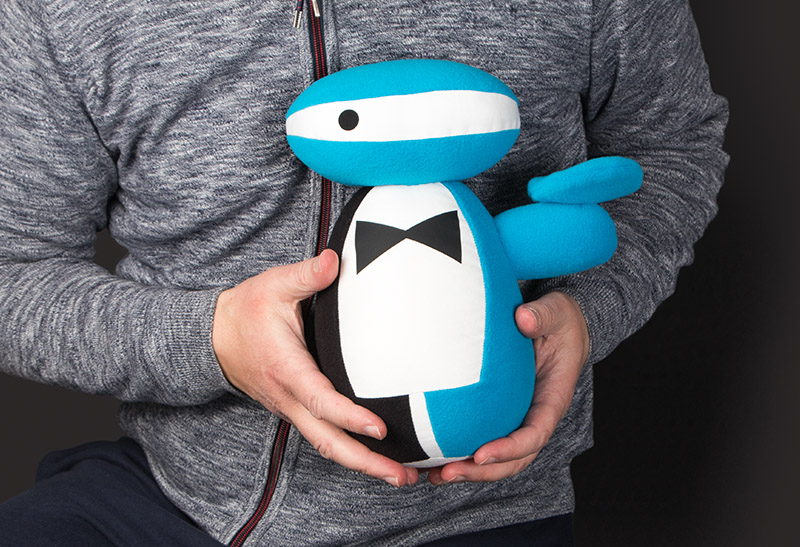HIQ mascot Plush robot HIQ Butler
